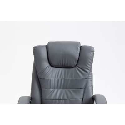 6. Activejet beheizter Massage-Bürostuhl YK7304 Grau