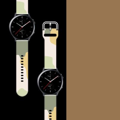 3. Strap Moro für Samsung Galaxy Watch 40 / 41 / 42 / 43 / 44 mm Silikonarmband Uhrenarmband - Muster 14