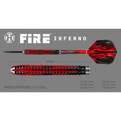 10. Harrows Fire Inferno Darts 90% Stahlspitze HS-TNK-000013898