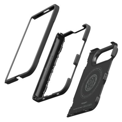 5. Spigen Slim Armor Pro S Magsafe Hülle für iPhone Duo – Schwarz