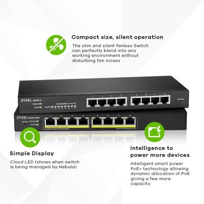 3. Zyxel GS1915-8 8p Managed Gigabit Switch