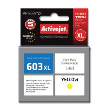 Activejet AE-603YNX Tinte (ersetzt Epson 603XL T03A44; Supreme; 14 ml; gelb)