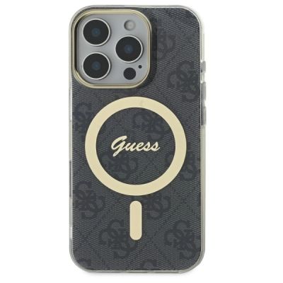 3. Guess IML 4G MagSafe Hülle für iPhone 16 Pro – Schwarz