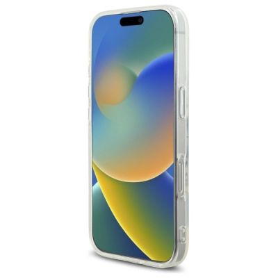 5. Guess IML Strassstein-MagSafe-Hülle für iPhone 16 Pro – Weiß