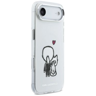 4. Karl Lagerfeld Karl & Choupette MagSafe Back Case für iPhone Air - Transparent