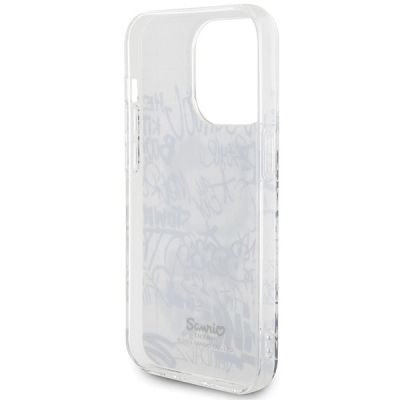 7. Hello Kitty IML Kitty On Bricks Graffiti Hülle für iPhone 15 Pro – weiß