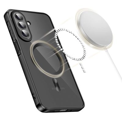 4. Tech-Protect MagFlex MagSafe Hülle für Samsung Galaxy A27 5G – Transparent Schwarz