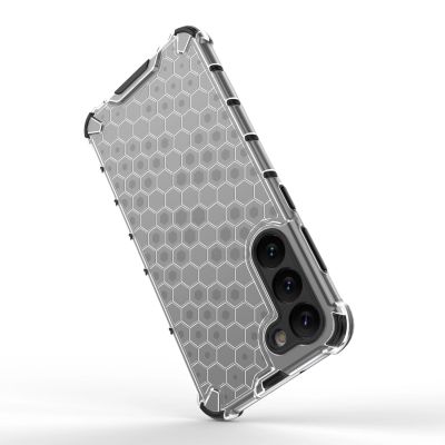 15. Wabenhülle für Samsung Galaxy S23+ gepanzerte Hybridhülle schwarz