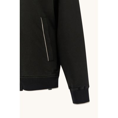 5. Paul&Shark Herren-Sweatshirt mit Reißverschluss aus Baumwolle und Lyocell, schwarz (26411809-11)