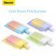 13. Baseus Popsicle 5200mAh 20W Powerbank mit integriertem Lightning Kabel (+ weißes Baseus Simple USB-C - USB-C 60W/20V/3A/30cm Kabel) - Blau-Orange