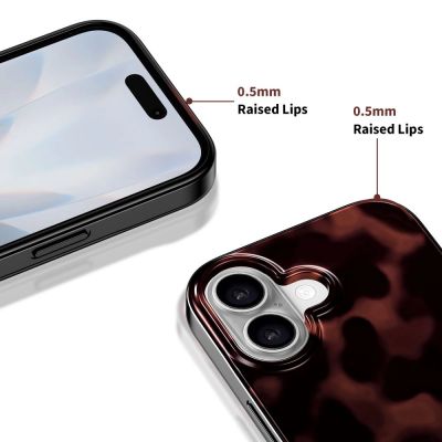 6. Tech-Protect Lamano MagSafe Hülle für iPhone 16 - Schwarz und Rot