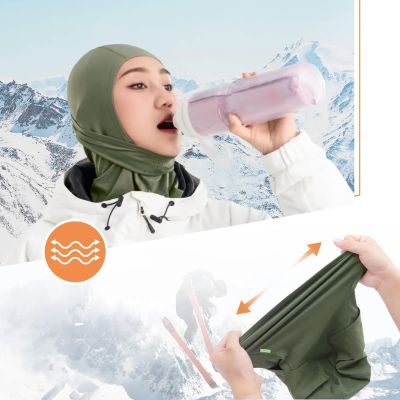 3. Qunature 13230023015 Ski-Sturmhaube Fahrrad-Motorrad-Sturmhaube Größe L - grün