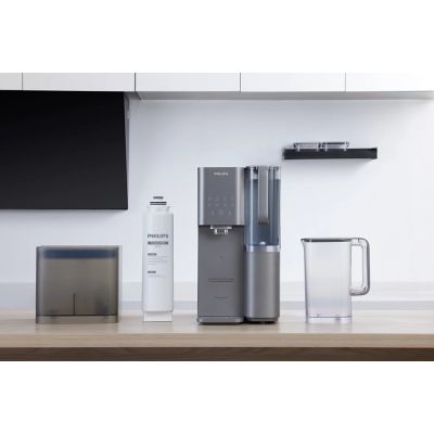 2. Philips ADD6921DG/10 Wasserfilter-Wasserspender mit Filter, 3,6 l, Grau