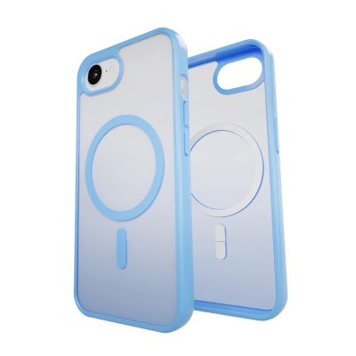 5. Puro Gradient MagSafe Silikonhülle für iPhone 16e/17e – Blau