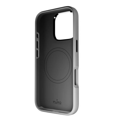 3. Puro Icon Mag Pro MagSafe Silikonhülle für iPhone 16 Pro – Dunkelgrau