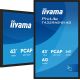 27. IIYAMA Monitor 108 cm (42,5") T4329AS-B1AG 16:9 M-Touch 2x HDMI + USB-C