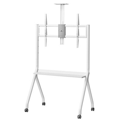 2. MACLEAN TV-STÄNDER / TROLLEY, KAMERAABREGAL, AUF ROLLEN, 55-100", MAX. BELASTUNG 120 KG / 10 KG ABLAGE, MAX. VESA 900X600 MC-114