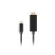 2. LANBERG Kabel USB-C(M)->DISPLAYPORT(M) 1M 4K 60HZ SCHWARZ CA-CMDP-10CU-0010-BK