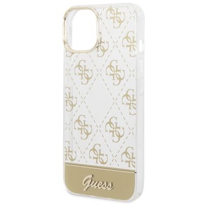 6. Guess GUHCP14MHG4MHG iPhone 14 Plus 6,7 "Gold / Gold Hardcase 4G Pattern Script