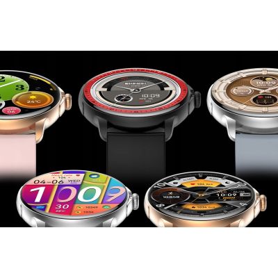 9. Rubicon RNCF35 SCHWARZES Damen-Smartwatch-Armband + Armband