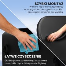 Extralink Eisbadewanne | Badewanne zum Schwimmen | 160 x 85 x 65 cm