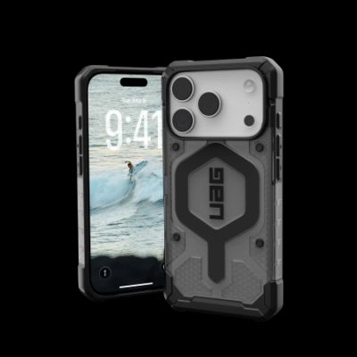 UAG Pathfinder Clear MagSafe Case für iPhone 17 Pro - Grau/Schwarz
