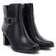 4. Gefütterte Damen-Ankle-Boots mit Blockabsatz, schwarz, M.Daszyński SA125-32