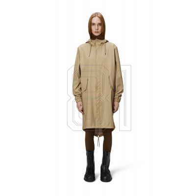11. Rains Unisex Fishtail Parka W3 18140 24 SAND Regenmantel