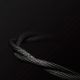 16. Baseus Yiven M30 Stereo-Audiokabel AUX 3,5 mm Mini-Klinkenstecker 1,5 m silber-schwarz (CAM30-CS1)