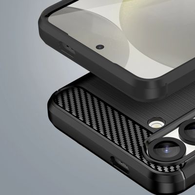 13. Carbon Case für Samsung Galaxy S25 Edge - Schwarz