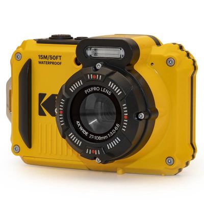 4. Kodak Pixpro WPZ2 Digitalkamera, wasserdicht bis 15m, stoßfest, gelb