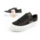 8. Lee Cooper Damen-Sneaker mit Plateausohle, schwarz mit Gold