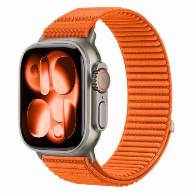 Tech-Protect NylonLoop Armband für Apple Watch 44 / 45 / 46 / 49 mm – Orange