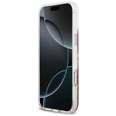 5. Guess MagSafe Hülle mit Harzboden und Glitzer für iPhone 17 Pro Max – Pink