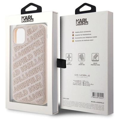 8. Karl Lagerfeld Quilted K Pattern Hülle für iPhone 11 / Xr – Rosa