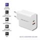 3. QOLTEC Wandladegerät 63 W | 5–20 V | 1,5–3 A | USB Typ C PD | USB QC 3.0 | Weiß