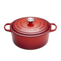 Le Creuset Signature Bräter rund 26 cm Kirsche