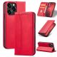 12. Magnet Fancy Case Hülle für iPhone 14 Plus Flip Cover Wallet Ständer rot