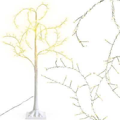 DEKORATIVER BAUM 150 LED 120 CM WEISS
