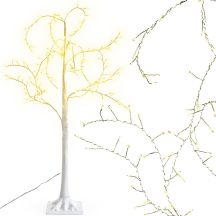 DEKORATIVER BAUM 150 LED 120 CM WEISS