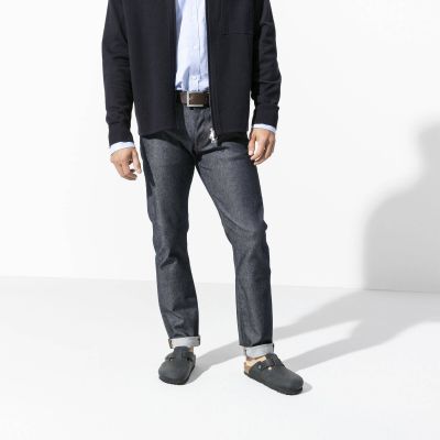 5. Birkenstock Boston Black Damen/Herren Clogs, geöltes Leder, schmale Slipper (0059463)