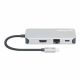 6. MANHATTAN 8-in-1 USB-C Dockingstation mit USB 3.2 Gen 1 Power Delivery, Typ-C Stecker auf HDMI Buchse, drei USB-A Anschlüssen, Gigabit RJ45 Anschluss, USB-C Power Delivery Anschluss, SD/MicroSD Kartenleser, Aluminium, Space Grau (13061)
