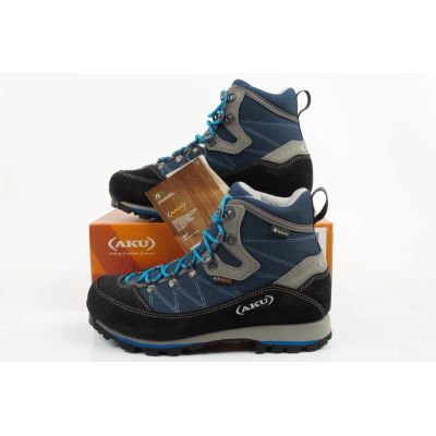 10. Aku Trekker Gore-Tex Damen-Wanderschuhe, knöchelhoch, blau