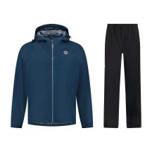 Rogelli CORE Regenmantel-Set Blau 3XL