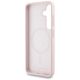 7. Karl Lagerfeld Silikon Double Heads And Circle MagSafe Samsung Galaxy S25 Plus Hülle rosa