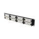7. LANBERG Patchpanel, 48 Ports, 2 HE, Cat.6, Schwarz, PPU6-2048-B