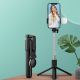 9. Selfie-Stick WR1YXS Teleskopstativ 0,71 m mit runder Lampe – Schwarz