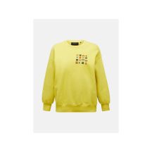 Bluza damska PEAK PERFORMANCE W Terry Graphic Crew kolor żółty