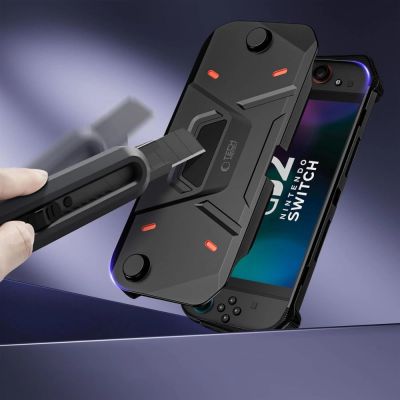 9. Tech-Protect Carbonox-Hülle für Nintendo Switch 2, Schwarz