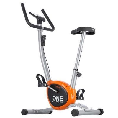 11. One Fitness RW3011 Silber-Orange Mechanisches Fahrrad